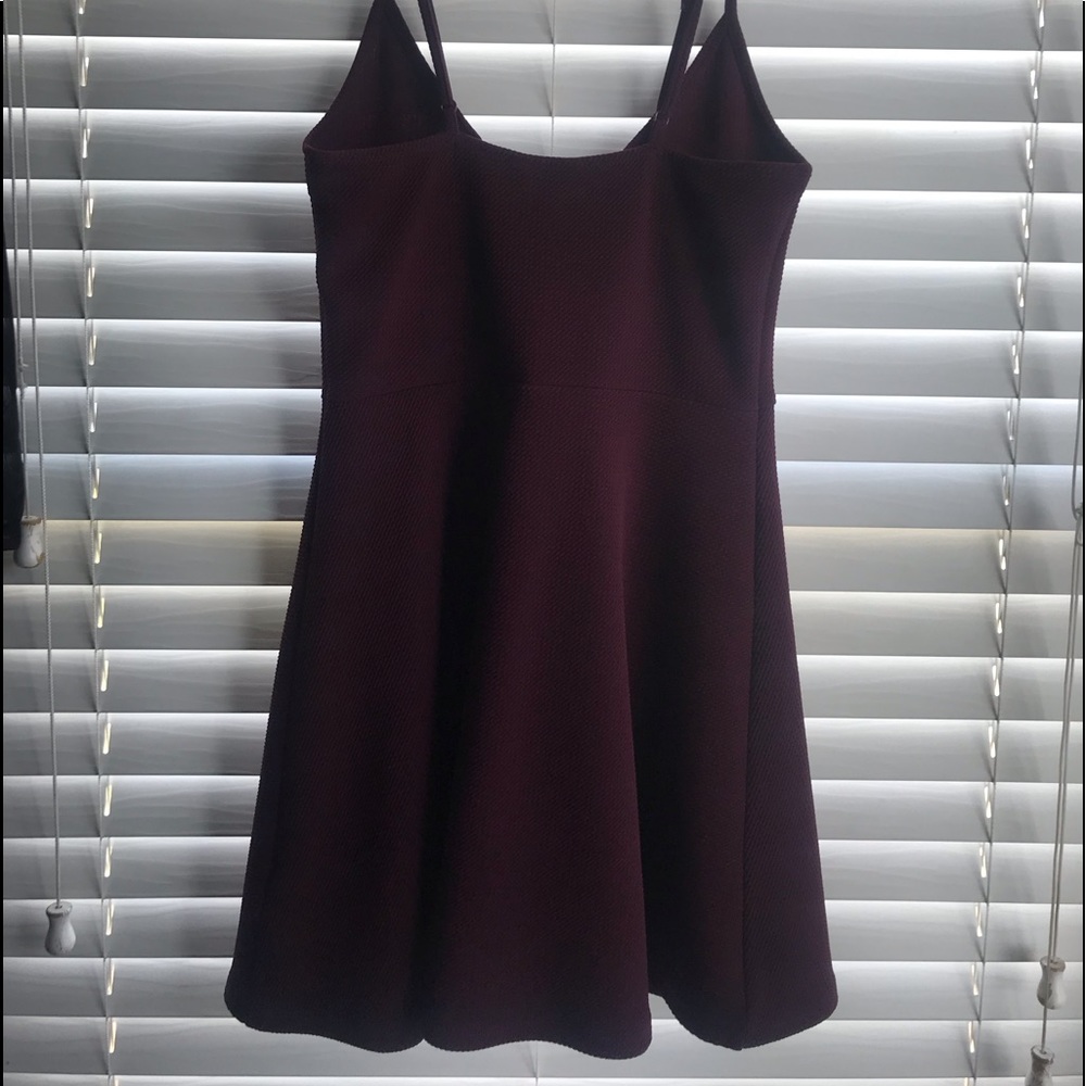 Burgundy dress
